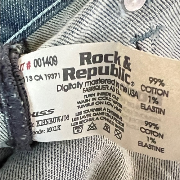 Rock & Republic Light Blue Flare Leg Jeans Size 32 - Picture 8 of 14